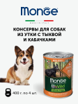 Monge Dog Bwild Mini Adult Duck (желе, утка), 400 гр*4 шт