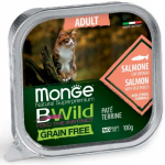 Monge Cat BWild Adult SALMON (паштет, лосось), 100 гр
