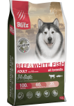 Blitz Holistic GF Adult (говядина, белая рыба), 1,5 кг