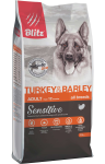 Blitz Sensitive Adult (индейка, ячмень), 15  кг