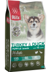 Blitz Holistic GF Puppy (индейка, утка), 500 гр