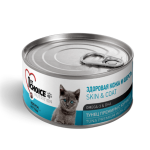 1st CHOICE Kitten тунец премиум с курицей, 85 гр