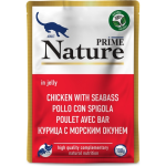 PRIME NATURE для кошек в желе (курица и окунь),100 гр