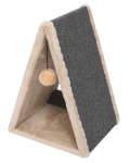 CAT-HOUSE Когтеточка треугольная бежевая (ковролин), 55 см