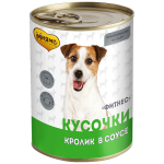 Мнямс кусочки в соусе  для собак Фитнес(кролик) 400г