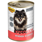 Мнямс кусочки в соусе для собак Красивая шерсть (ягненок), 400 гр