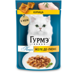 Gourmet Perle Де-Люкс с курицей (желе), 75 гр