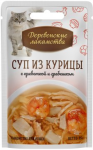 Деревенские лакомства суп из курицы с креветкой и гребешком, 35 гр