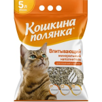 Наполнитель впитывающий Кошкина Полянка Цеолит, 5л