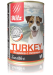 Blitz Sensitive Индейка с печенью (паштет), 400 гр