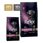 Reflex Plus Adult High Enegry (говядина), 15 кг
