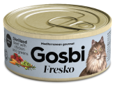 Gosbi Fresko Sterilized (говядина, курица, зелень), 70 гр
