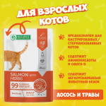 Nature's Protection Sterilized (лосось и травы), 100 гр