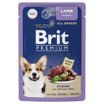 Brit Premium Dog для взрослых собак всех пород с ягнёнком в соусе, 85 г