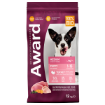 AWARD Puppy Medium (индейка, курица, морковь, черная смородина), 12 кг