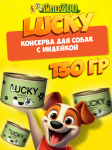Консервы для собак Lucky с индейкой, 130 гр