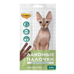 Мнямс Лакомство из кролика и утки для кошек Палочки,3х5 гр