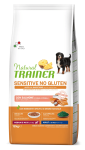 Trainer Natural Sensitive Medium Maxi Adult NO GLUTEN (лосось), 12 кг