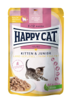 Happy cat Kitten Junior LandGeflügel для котят (птица), 85 гр
