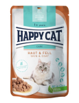 Happy Cat Care Skin & Coat кусочки в соусе, 85 гр