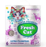 Fresh Cat комкующийся наполнитель Лаванда, 6л
