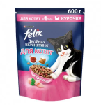 Felix Двойная вкуснятина для котят с курицей, 600 гр