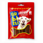 Лакомство GRЫZLI Dental жевательное для собак средних пород, 150 гр*3 шт, 7 шт/уп