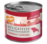 Мнямс Delicatesse паштет (говядина, морковь), 200г