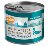 Мнямс Delicatesse паштет (утка, малина), 200г