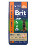 Brit Premium Dog Adult Sport 5000 (курица), 15 кг