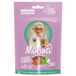 Molina Лакомство для собак Утиное филе на яблочных дольках, 50 гр