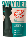 ENSO DAILY DIET кусочки в соусе с форелью и лососем, 85гр.