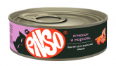 ENSO Паштет для кошек (ягненок, морковь), 100 гр.