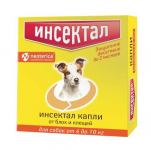 Капли Инсектал для собак 4-10 кг, (упак. 1 пипетка)