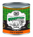 ZooRing Dog Фермерские Кусочки в желе (утка и индейка), 850 гр