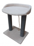 Cat House Когтеточка с овальной полкой ЛАЙТ (ковролин), 55 см