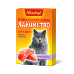 Amstrel лакомство для кошек Норвежский лосось, 90 табл