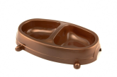 Миска двойная пластмассовая Sum-Plast, 0,3л