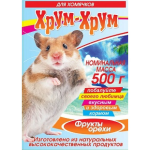 Хрум-хрум кормовая смесь для декоративных хомячков, 500 гр