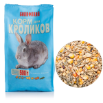 Корм для кроликов Бонифаций Основной Рацион, 500 гр