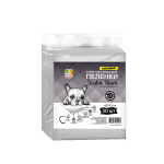 Пеленки для собак Four Pets Double Black с углем 45х33 см, 30 шт