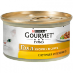 Gourmet Gold с курицей и печенью, 85 гр
