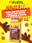 Josera Adult (ягненок, рис), 15 кг