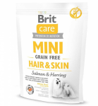 Brit Care MINI GF Hair & Skin (Лосось и сельдь), 400 гр