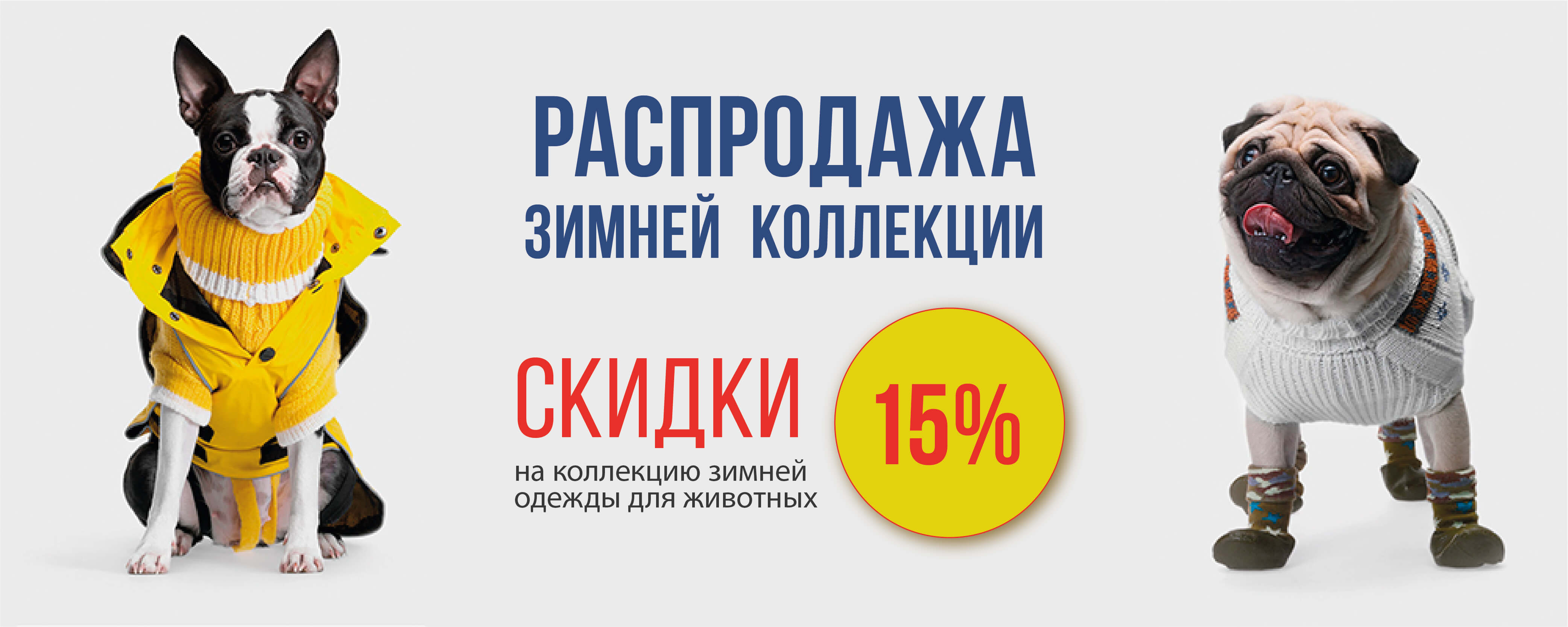 Скидки на зимнюю одежду для собак